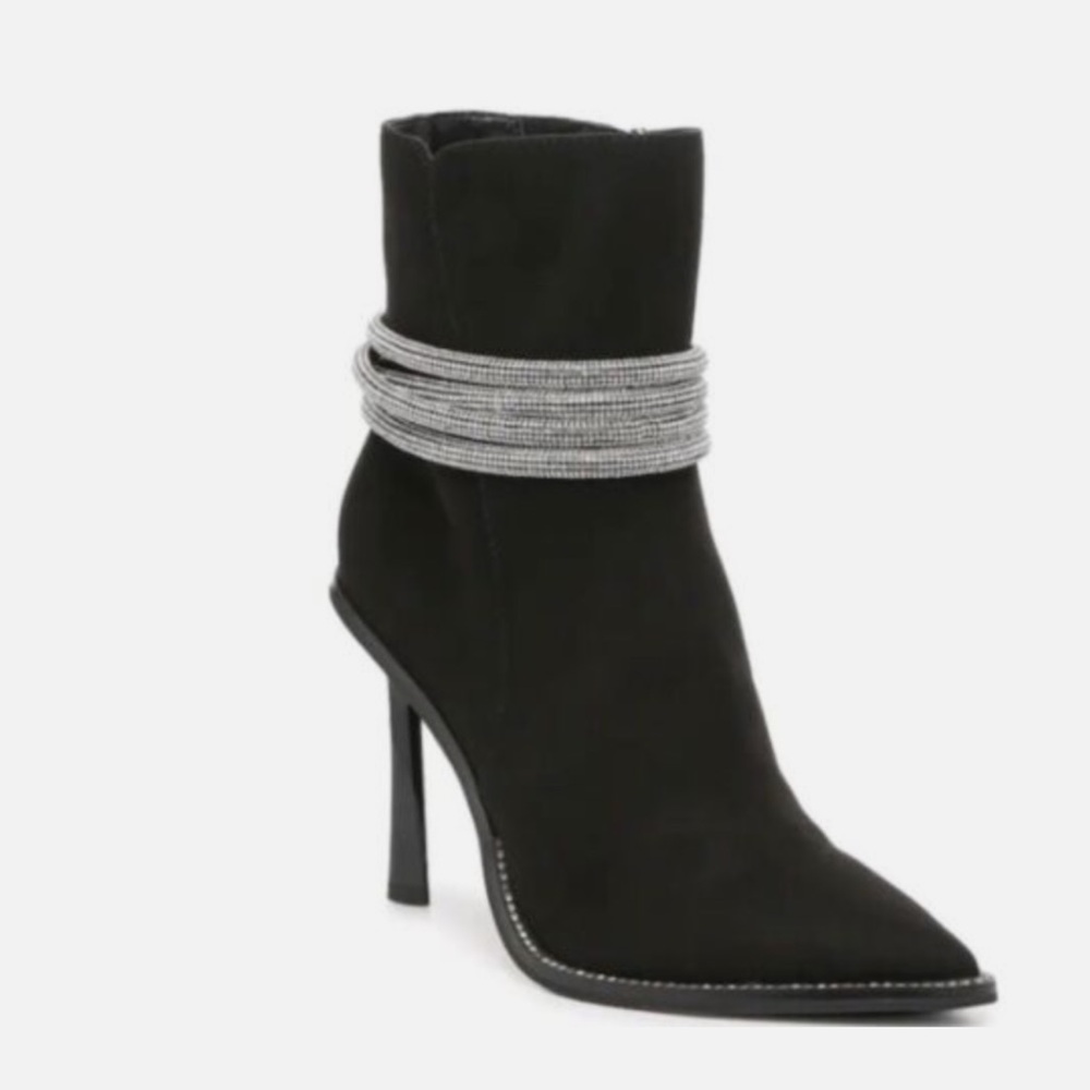 J-Lo black and diamond heels